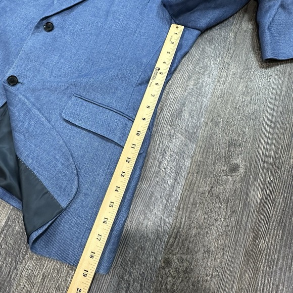 Rodd and Gunn Original Fit Sport Coat Mens L Two-Button Casual Jacket Blue Linen - Picture 7 of 16